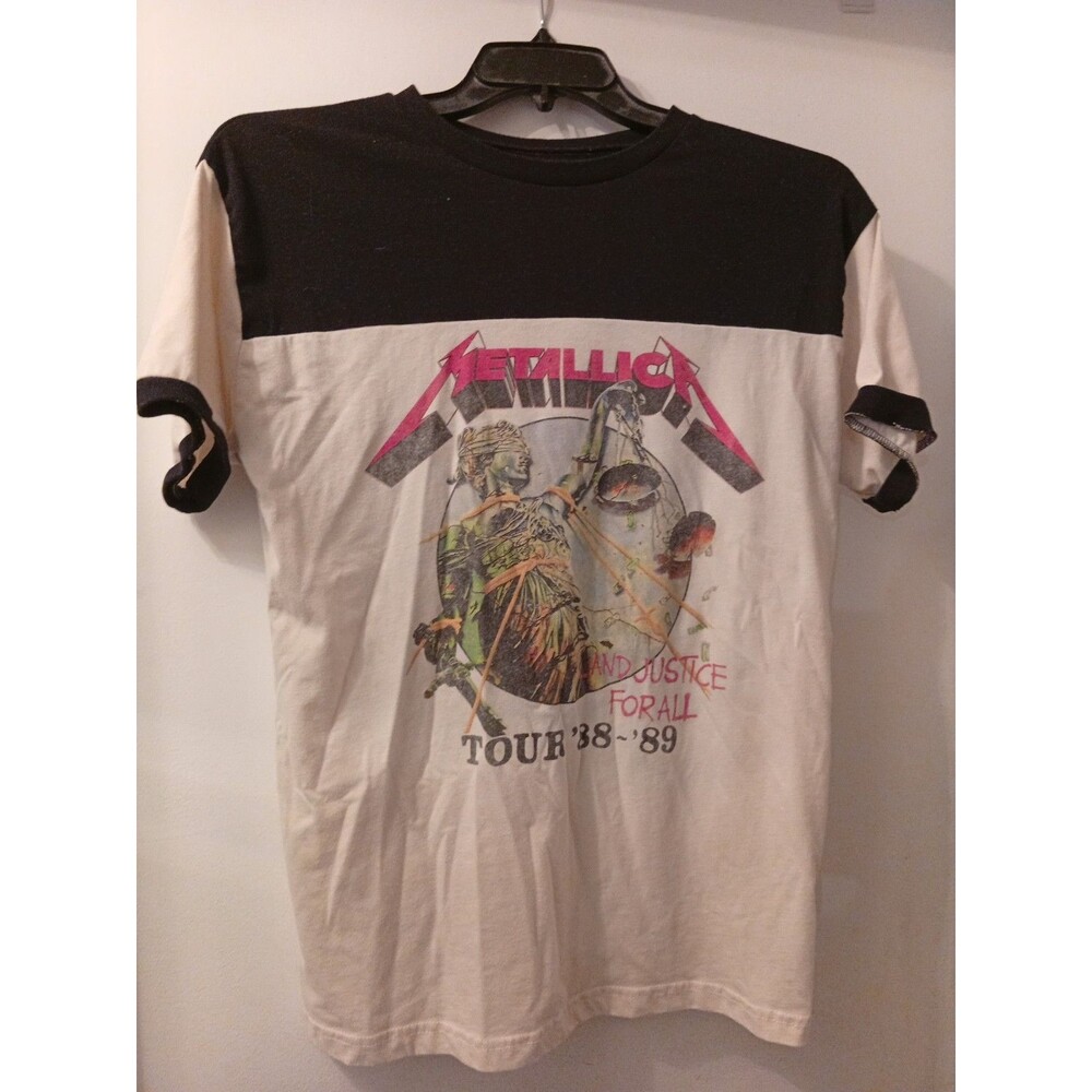 Metallica Justice For All Tour 88-89 Tee Shirt Metal Adult XL - Modern Repro